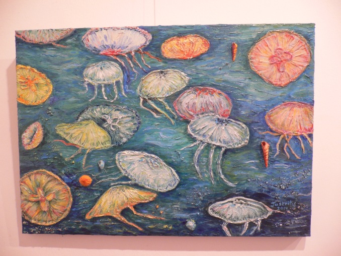 Invasión de medusas (2014) 65x46cm